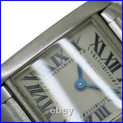 Cartier Tank Francaise SM W51008Q3 Quartz White Dial Ladies Watch 90122115
