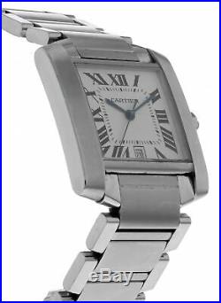 Cartier Tank Francaise Stainless Steel Automatic Men's Watch 2302