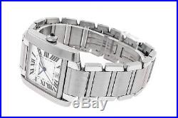 Cartier Tank Francaise Stainless Steel Automatic Men's Watch 2302