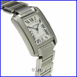 Cartier Tank Francaise Stainless Steel Automatic Wristwatch W51002q3