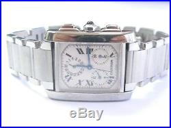 Cartier Tank Francaise Stainless Steel Large Size Automatic Chronograph 2303