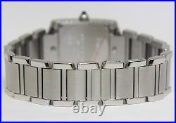Cartier Tank Francaise Stainless Steel Quartz Ladies Small Watch 2384