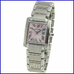 Cartier Tank Francaise Stainless Steel Quartz Wristwatch W51028q3
