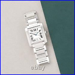 Cartier Tank Francaise Stainless Steel Watch W51002q3 Or 2302 W008765