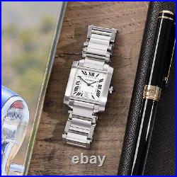 Cartier Tank Francaise Stainless Steel Watch W51002q3 Or 2302 W008765