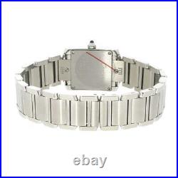 Cartier Tank Francaise Steel Ladies Watch Diamond Set 2384 Papers RW0472 (2005)
