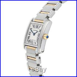 Cartier Tank Francaise Steel Yellow Gold Quartz Bracelet Watch W51007Q4