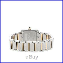 Cartier Tank Francaise Steel Yellow Gold Quartz Bracelet Watch W51007Q4