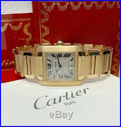 Cartier Tank Francaise W50001R2 Yellow Gold SERVICED WITH BOX AND PAPERS