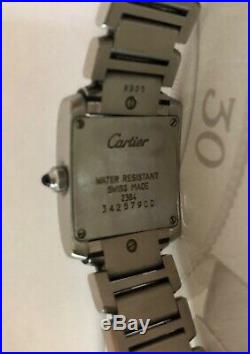 Cartier Tank Francaise W51008Q3 (Small) Stainless Steel Ladies Watch- Pre Owned