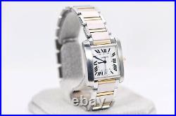 Cartier Tank Francaise Watch 28 mm Midsize Yellow Gold & Steel, Box & Service