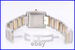 Cartier Tank Francaise Watch 28 mm Midsize Yellow Gold & Steel, Box & Service