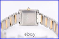 Cartier Tank Francaise Watch 28 mm Midsize Yellow Gold & Steel, Box & Service