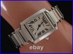 Cartier Tank Francaise Watch Steel Watch Cartier ladies Francaise withBox