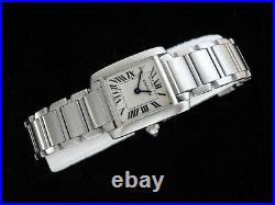 Cartier Tank Francaise Watch Steel Watch Cartier ladies Francaise withBox