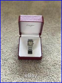 Cartier Tank Francaise Women's Medium Steel Watch 100% Authentic