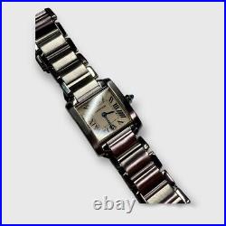 Cartier Tank Francaise / ladies watch /steel /original box and certificate