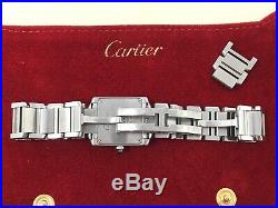 Cartier Tank Ladies Stainless Steel Quartz Watch -2384-Small 131859CD