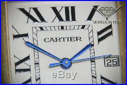 Cartier Tank Louis 18k Yellow Gold Mens Quartz Watch on Strap Box/Papers 2441