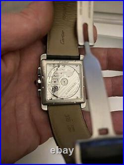 Cartier Tank MC Chronograph Genuine, Original Papers And Box, Barely Used