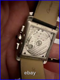 Cartier Tank MC Chronograph Genuine, Original Papers And Box, Barely Used