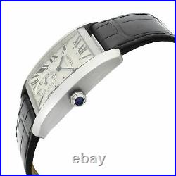 Cartier Tank MC Stainless Steel Silver Dial Automatic Mens Watch W5330003