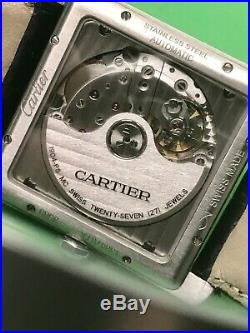 Cartier Tank MC Swiss Automatic Sapphire Exhibition Back 44mm X 34mm W5330003