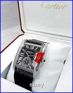 Cartier Tank MC W5330004 Automatic Black Dial BOX & PAPERS BRAND NEW MSRP-7K
