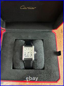 Cartier Tank Must SolarBeat Large Full Set Warranty To 2030 + £250 Extra Straps