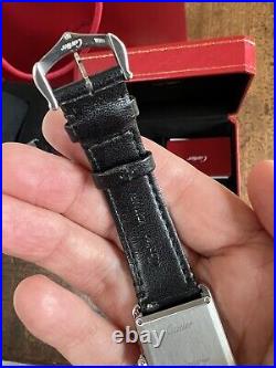 Cartier Tank Must SolarBeat Large Full Set Warranty To 2030 + £250 Extra Straps