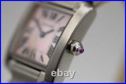 Cartier Tank Pink Mother of Pearl 2384 Watch Only