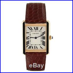 Cartier Tank Solo 18K Rose Gold and Steel Large Model Watch W5200025 Complete