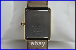 Cartier Tank Solo 18K Yellow Gold, Large Model 2742, box & certificate