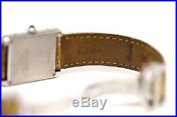 Cartier Tank Solo 2716 24mm x 30mm Stainless Steel Leather Quartz Ladies Watch