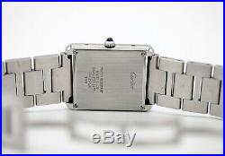 Cartier Tank Solo 3169 27x35mm Silver Stainless Steel Swiss Quartz Wrist Watch