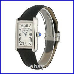 Cartier Tank Solo 3800 Stainless Steel 31mm Case With Adjustable Strap