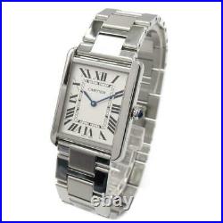 Cartier Tank Solo LM Wrist Watch Quartz White system Stainless steel Used