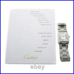 Cartier Tank Solo LM Wrist Watch Quartz White system Stainless steel Used