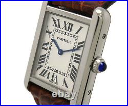 Cartier Tank Solo Ladies Watch 2716, Steel, With Box & Papers