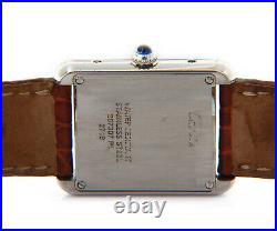 Cartier Tank Solo Ladies Watch 2716, Steel, With Box & Papers