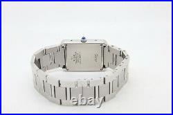 Cartier Tank Solo Large 27 mm Quartz Bracelet Watch, Ref, W5200014 Box & Papers