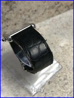 Cartier Tank Solo Large 3169 Watch Stainless Steel Leather Band