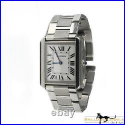 Cartier Tank Solo Large Stainless Steel Watch ref. 3169