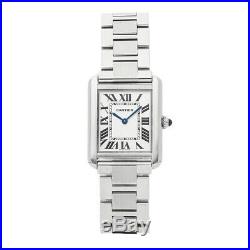 Cartier Tank Solo Quartz Steel Ladies Bracelet Watch W5200013