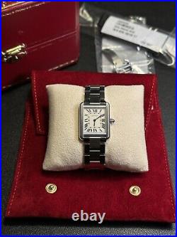 Cartier Tank Solo SM Steel Model 3170 Very Good Condition