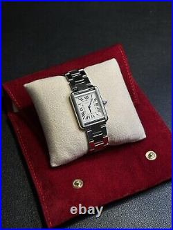 Cartier Tank Solo SM Steel Model 3170 Very Good Condition