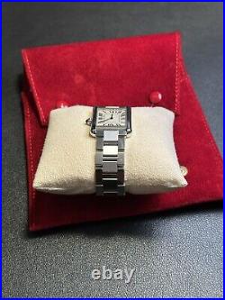 Cartier Tank Solo SM Steel Model 3170 Very Good Condition