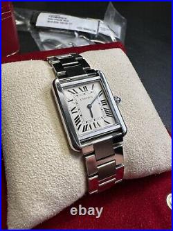 Cartier Tank Solo SM Steel Model 3170 Very Good Condition