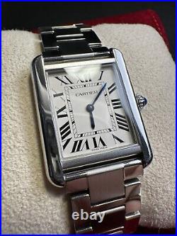 Cartier Tank Solo SM Steel Model 3170 Very Good Condition