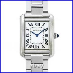 Cartier Tank Solo SM W5200013 Quartz Silver Dial Ladies Watch 90117481